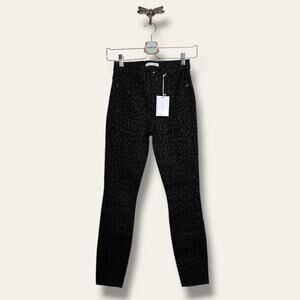 Good American Good Legs Crop Skinny Minimalist Jean 00/24 BLACKFOIL01